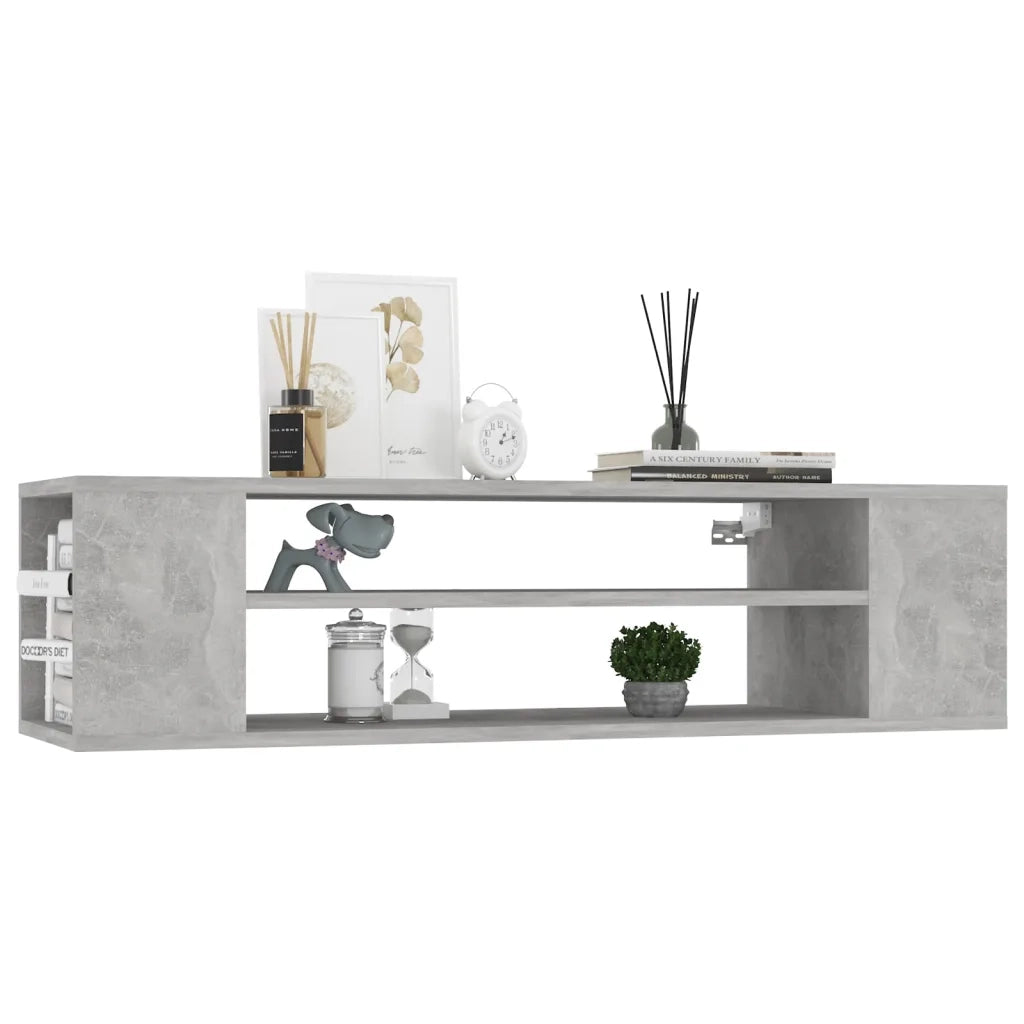 Mobile Porta TV Sospeso Grigio Cemento 100x30x26,5cm Truciolato cod mxl 10087