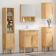 Set di mobili per il bagno con porta FLORO 4 pcs Marrone cerato