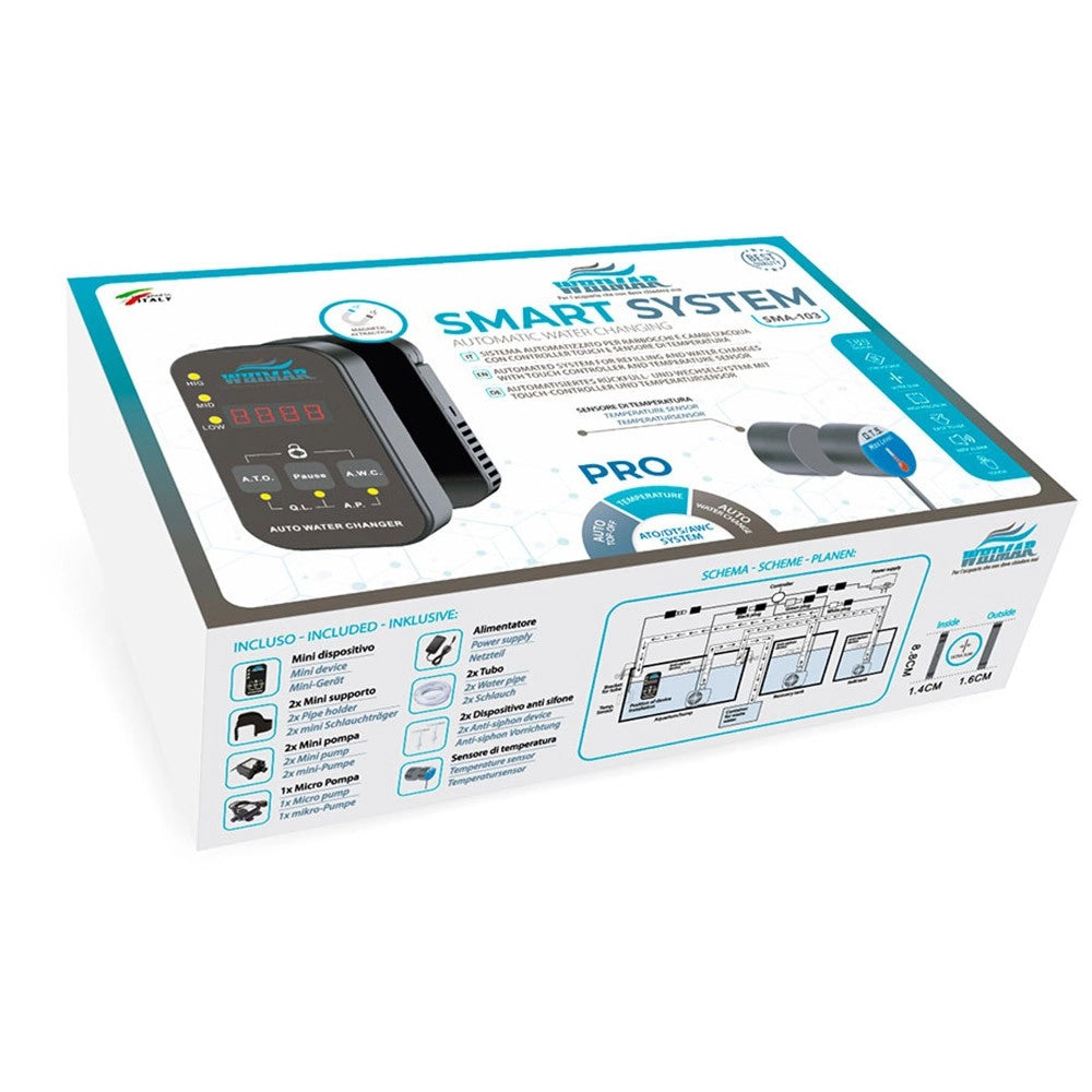 Whimar Smart System AWC Pro con display e controllo della temperatura - sistema per la gestione automatica dei cambi d'acqua