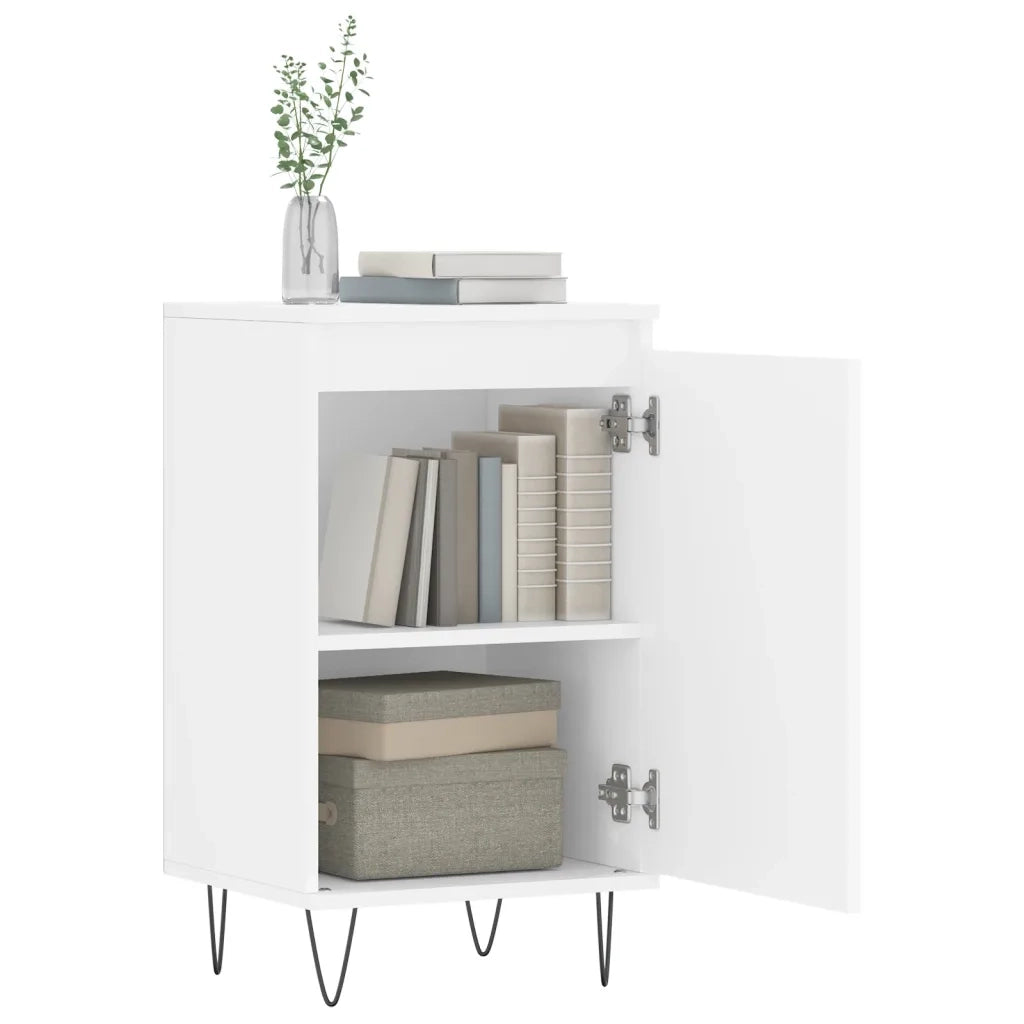 Credenza Bianca 40x35x70 cm in Legno Multistrato 831052