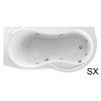 Vasca angolare 170x70 cm versione DESTRA con telaio serie Venus