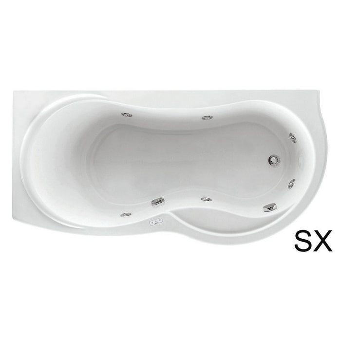 Vasca angolare 170x70 cm versione DESTRA con telaio serie Venus