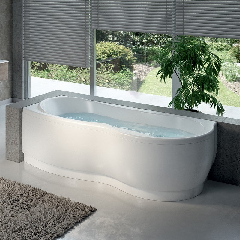 Vasca angolare 170x70 cm versione DESTRA con telaio serie Venus