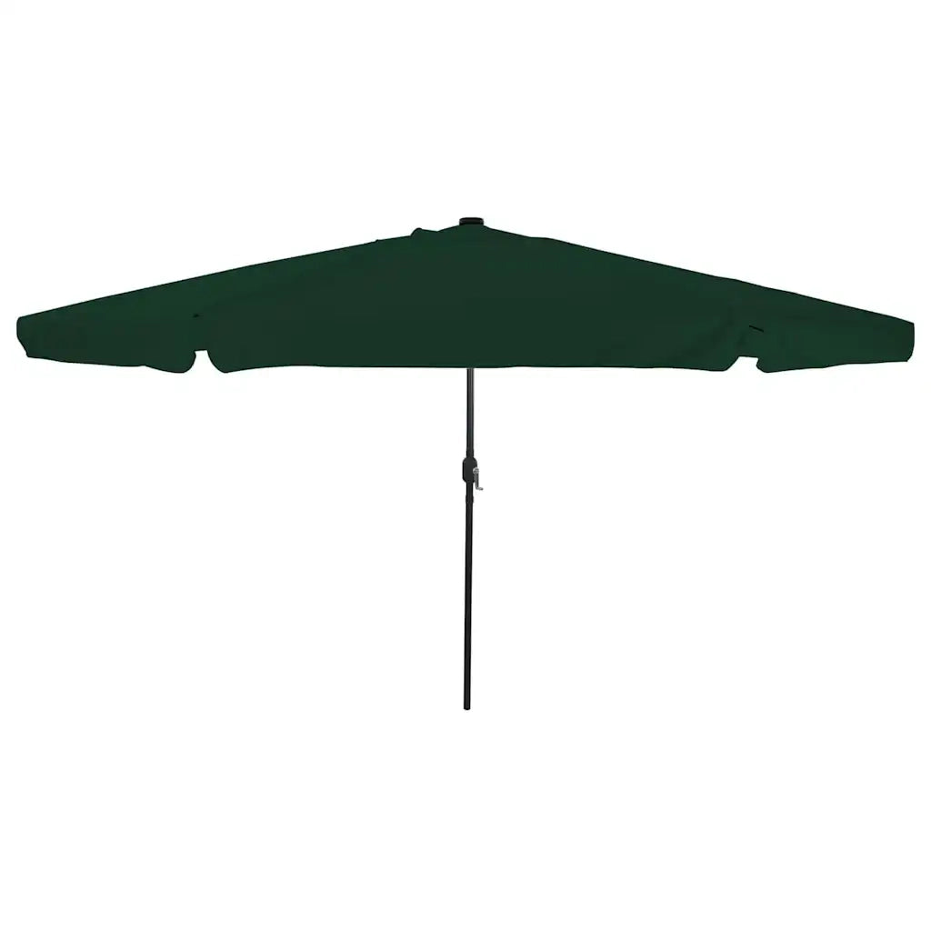 Ombrello da giardino-Ombrellone da spiaggia Verde 395 x 395 x 245 cm Poliestere
