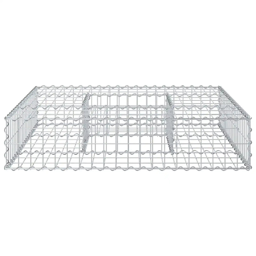 Letto rialzato in gabbione Argento CFW5478525