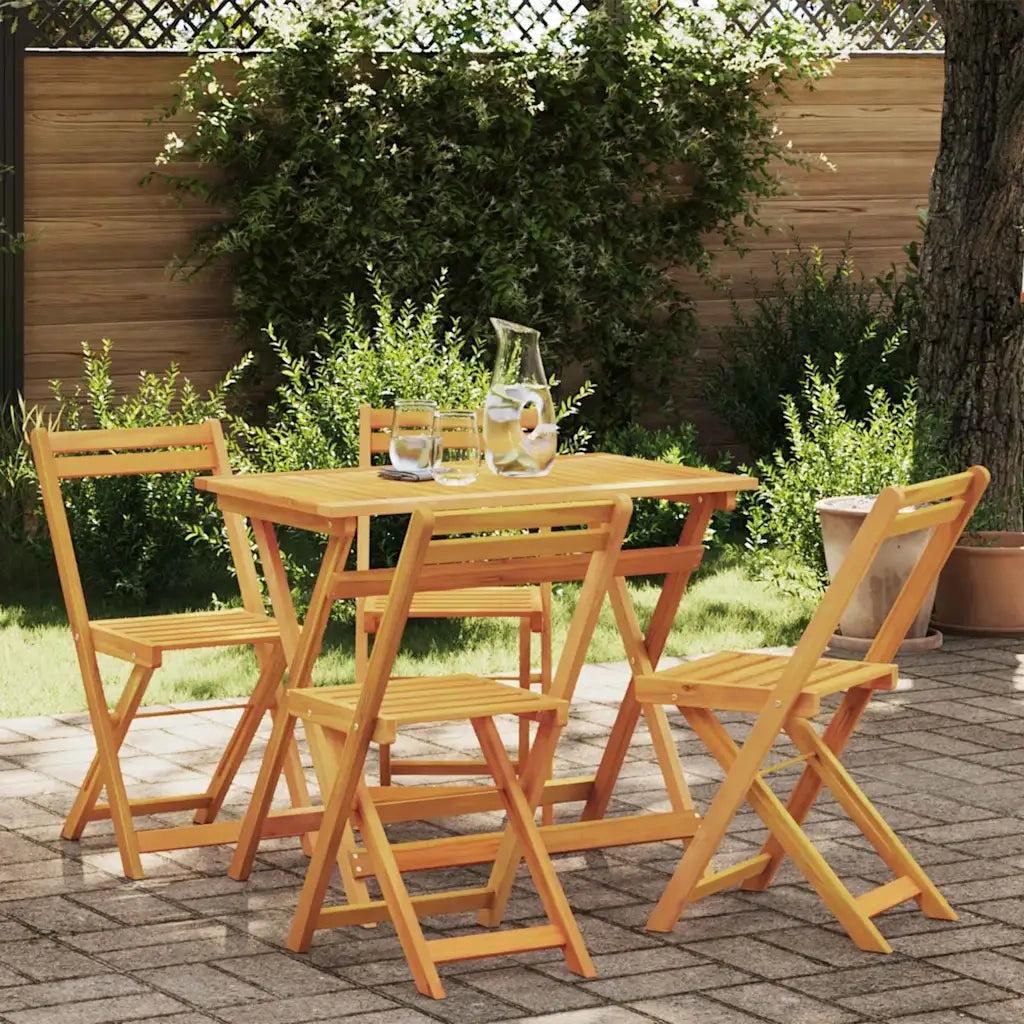 Set bistrot 5 pcs Olio Naturale Legno di Acacia Massello 4105503