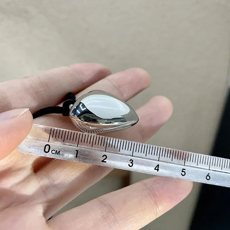 Collana a cuore con perline fatta a mano: catena lunga con ciondolo, regalo di compleanno