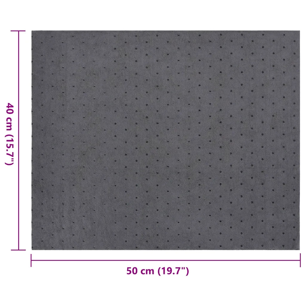 Tamponi Assorbenti per Olio 100 pz Grigi 40x50 cm CFW1366615