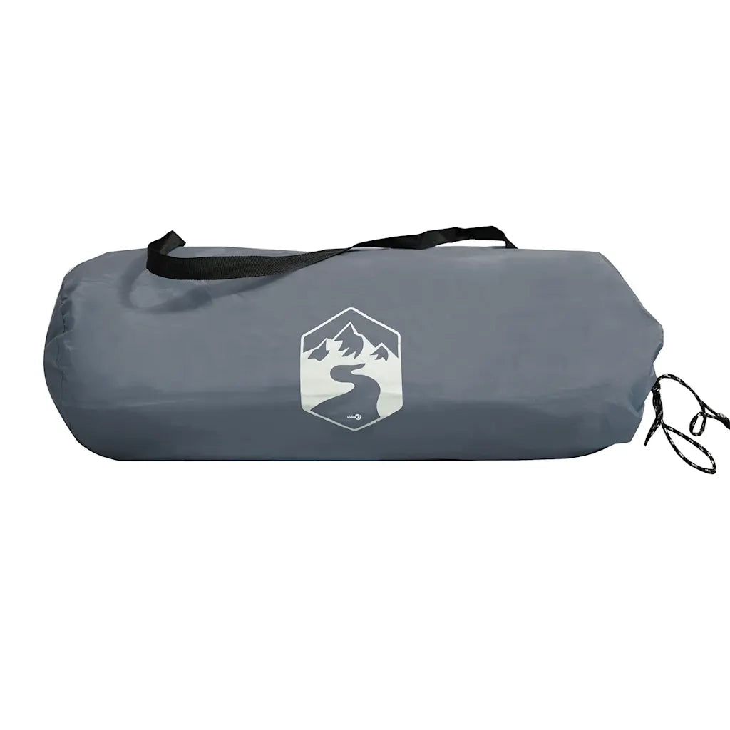 Tenda da Campeggio a Cupola 3 Persone Grigio e Arancione Impermeabile 94697