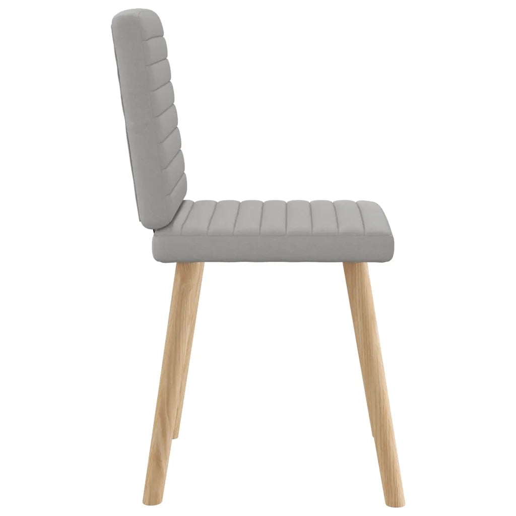 Sedie da Pranzo 6 pz Grigio Nuvola in Tessuto 3315553