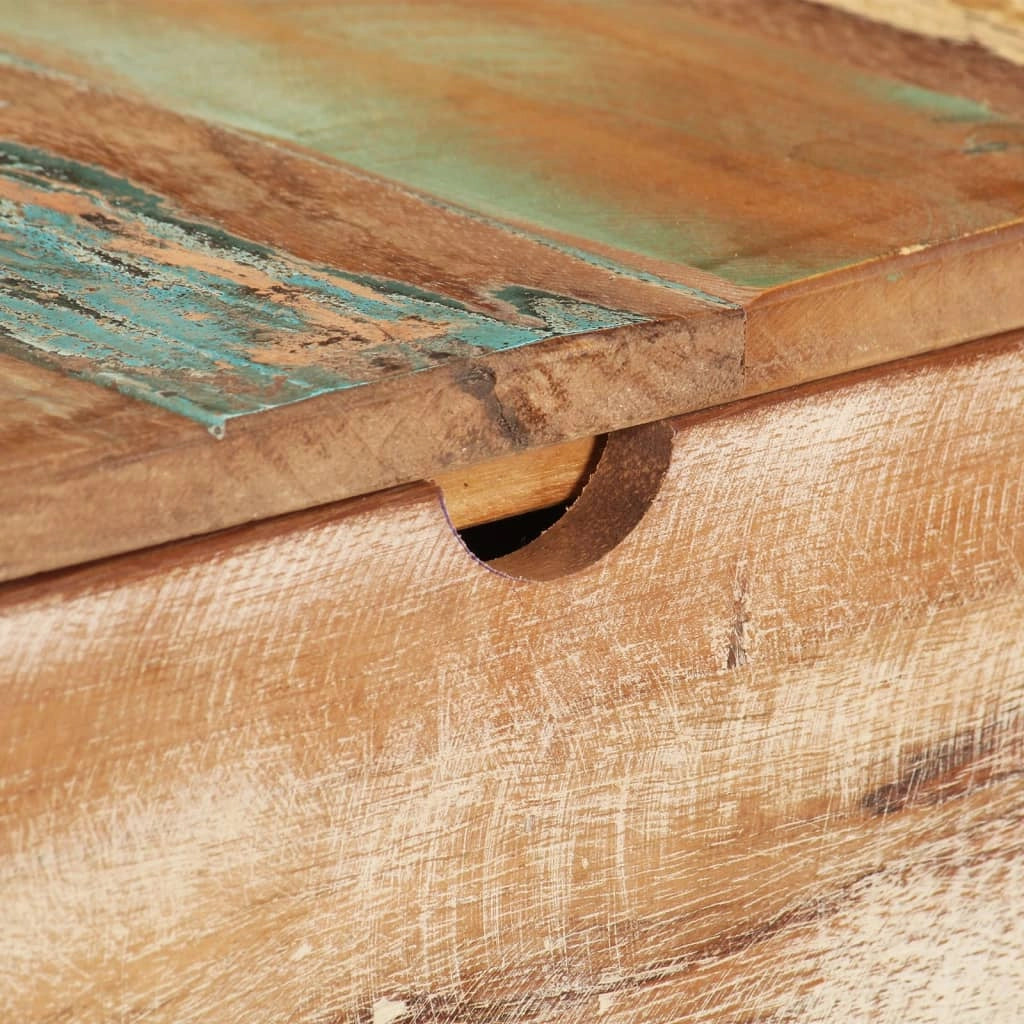 Toeletta con specchio tavolo da trucco 112 x 45 x 76 cm legno massello di recupero 02_0006357