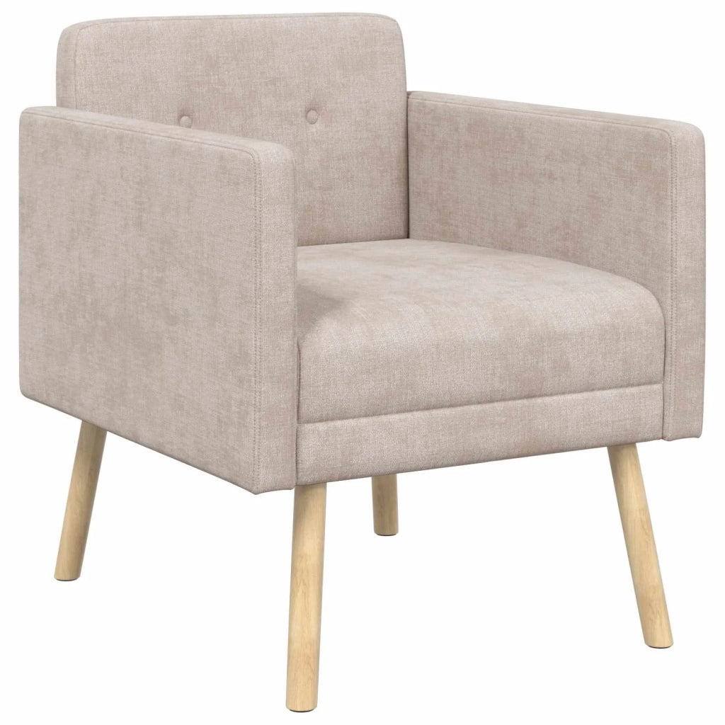 Sedia d'accento Beige Tessuto in ciniglia 42044818