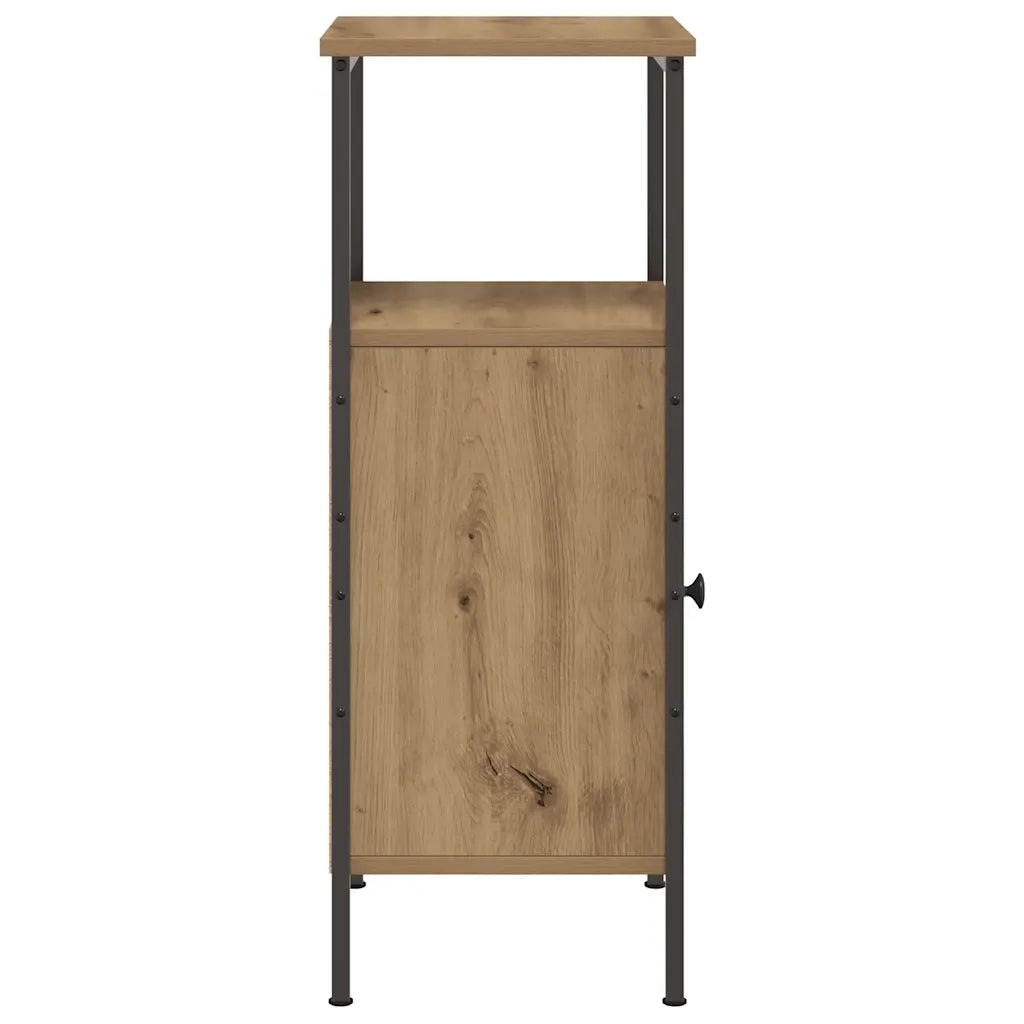 Comodino Rovere Artigianale 41x31x80 cm in Legno Multistrato 857248