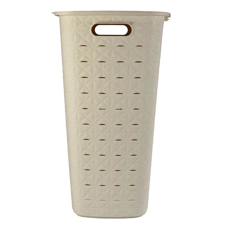 Cesta portabiancheria Curver Softex crema 56l cm 42x31,6x60 h