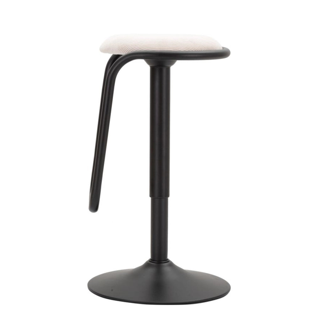Sgabello Alto VKH448, Bianco, Metallo, 41x41x61 cm