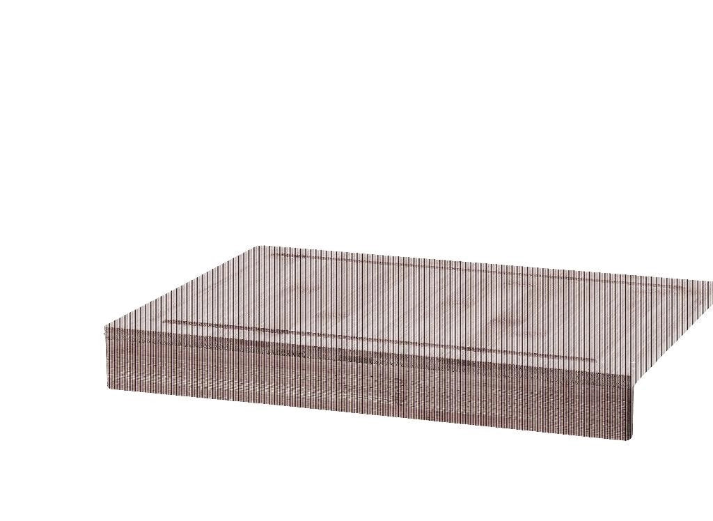 Tagliere da Cucina in Legno Bamboo con Bordo 35 x 25 x 5 cm