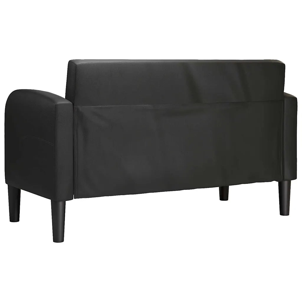 Divano | Divano da soggiorno | Sofa Divanetto Nero 110 cm in Similpelle