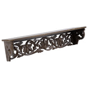 Mensola in legno marrone 60x15x13h cm