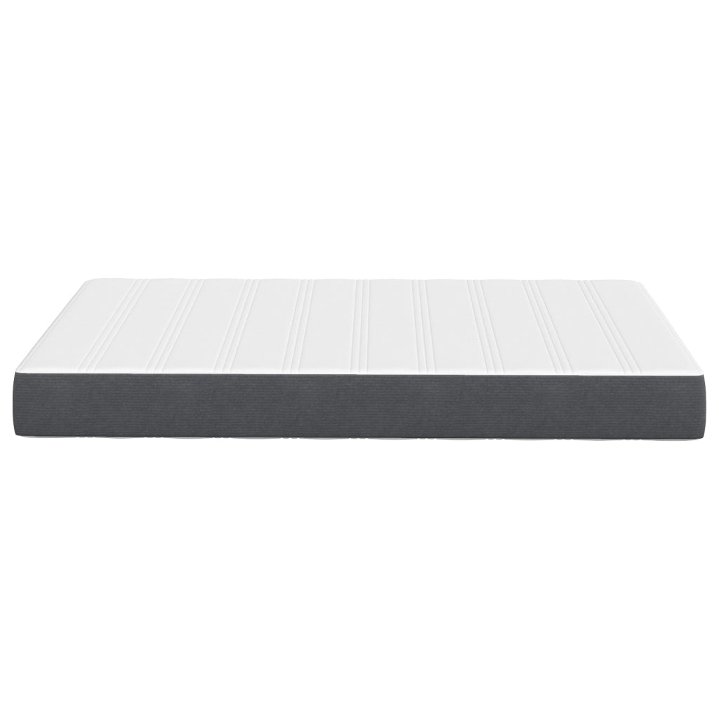 Materasso a Molle Insacchettate  - Grigio Scuro, Medio, 120x190x20 cm, Tessuto