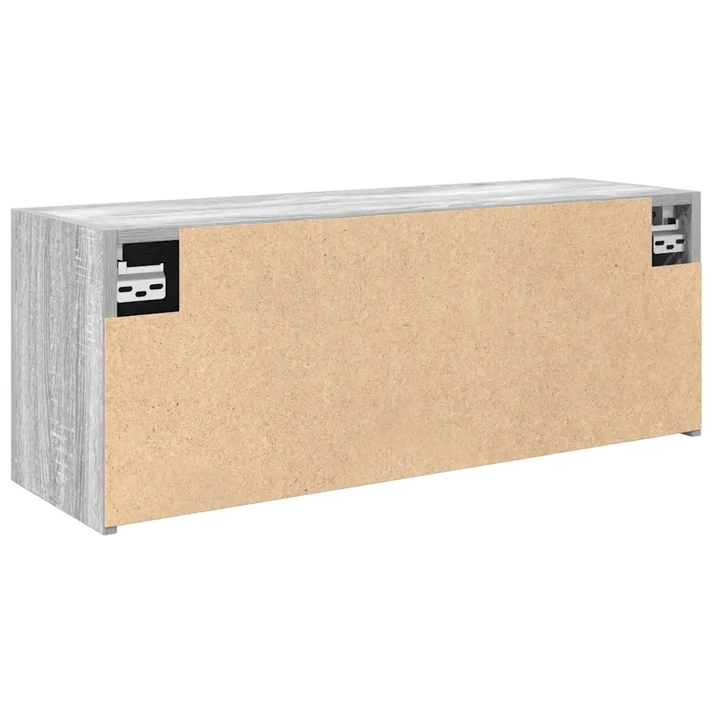 Mobile da Bagno Grigio Sonoma 80x25x30 cm in Legno Multistrato 860081