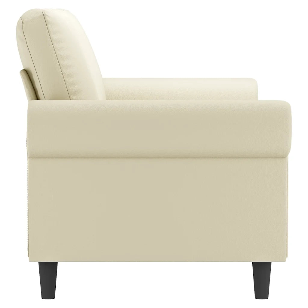Divano | Divano da soggiorno | Sofa a 2 Posti Crema 140 cm in Similpelle