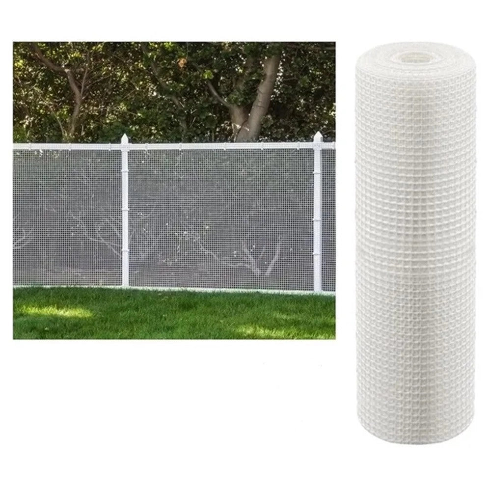 Trade Shop - Rete Di Plastica Protettiva 1 X 5 Mt Bianco Per Cancelli Recinzioni Balconi 206616 -