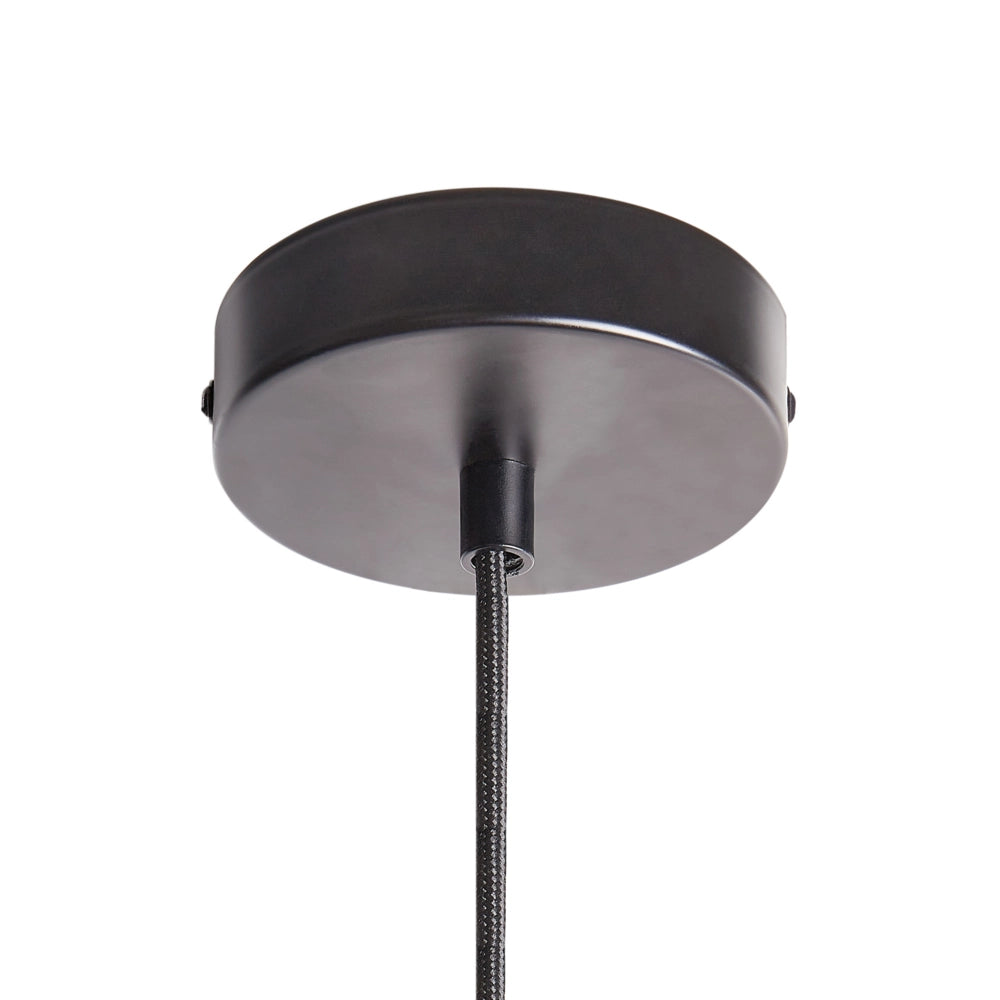 Lampadario con paralume in vetro trasparente e metallo Illuminazione a sospensione