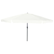 Parasole da Giardino  Ã¸395x245 cm Bianco Sabbia