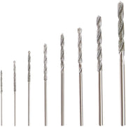 Set di Trapani 8 pezzi - Trapano a Diamante a Rotazione 0,8/1,0/1,2/1,5/1,8/2,0/2,5/3,0 mm - Adatto per Vetro/Metallo/Jade - Affilato e Duraturo - Per Trapani Rotanti - Set di Trapani