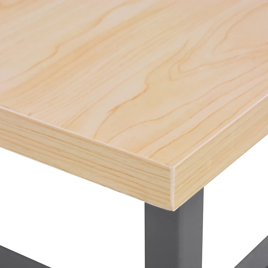 Banco da Lavoro Grigio 120x60x85 cm in Acciaio cod mxl 20269