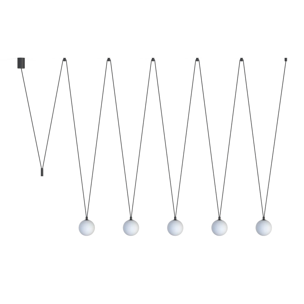 Nowodvorski SLING V lampadario 5 luci sfere bianche