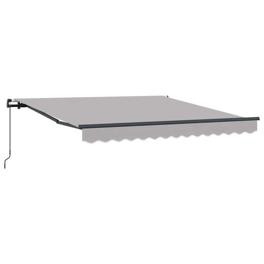 Tenda retrattile-Tenda parasole per balcone Grigio chiaro 300 x 250 cm