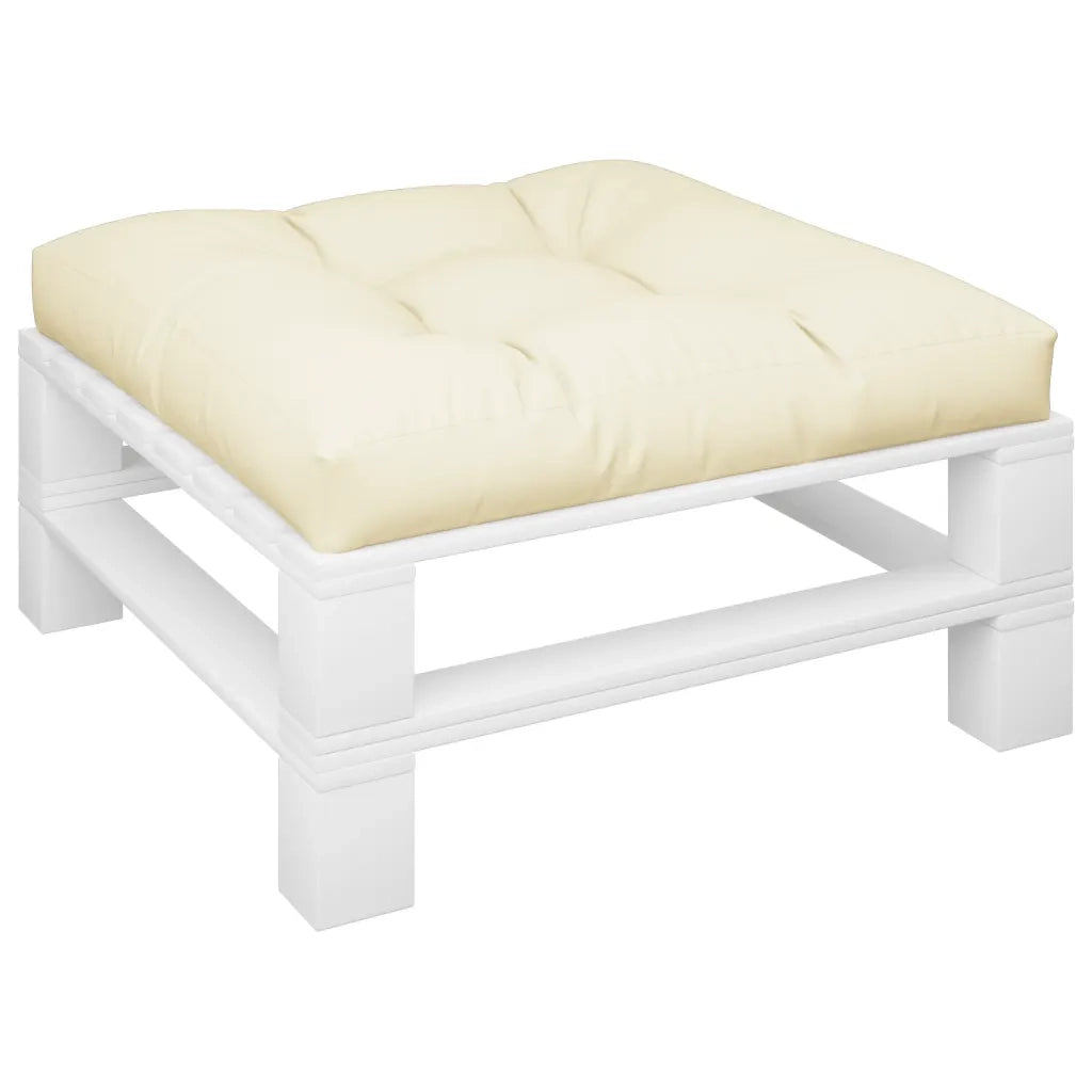 Cuscino per Pallet Crema 80x80x12 cm in Tessuto 360493