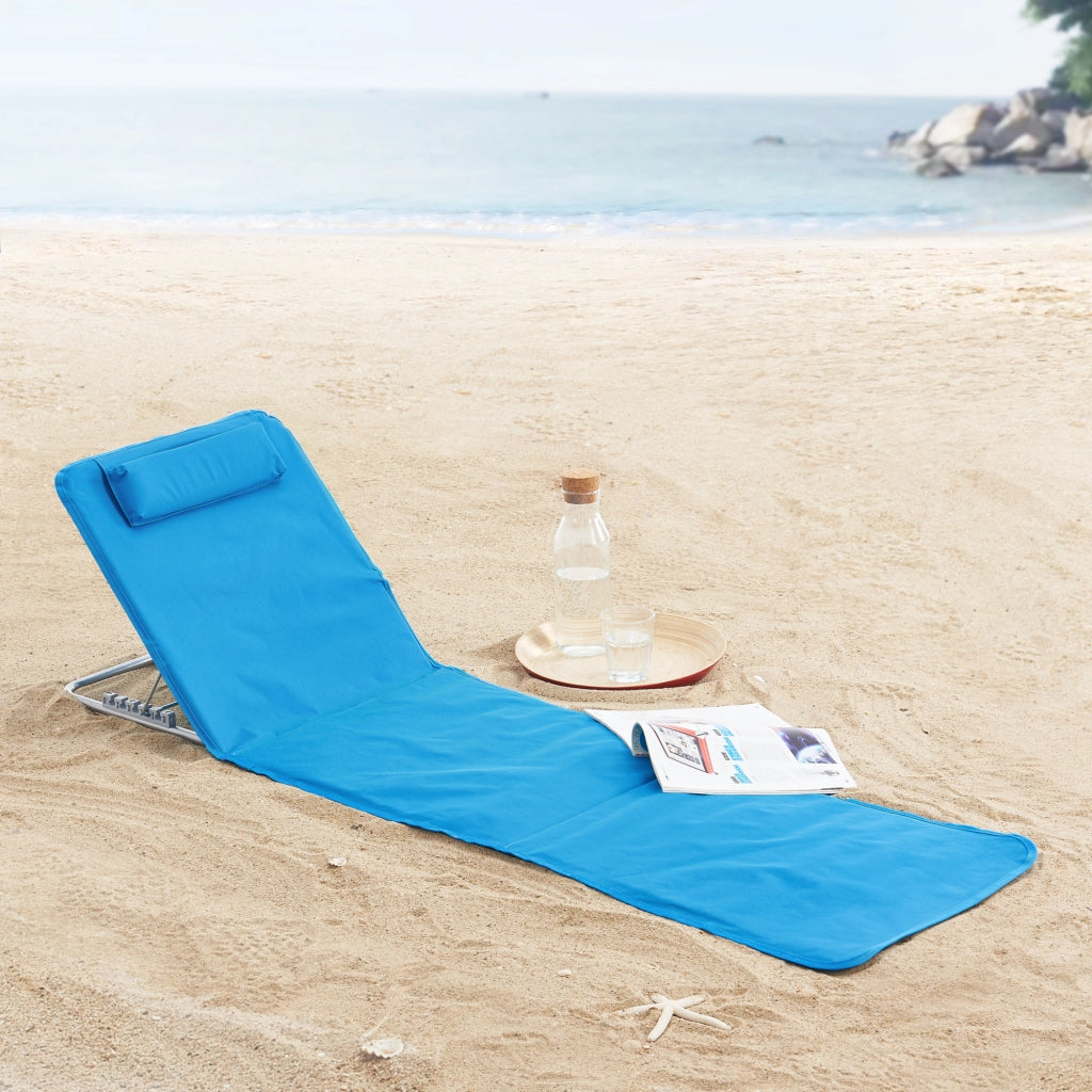 Set Cellorigo 2 Materassini Prendisole Pieghevoli incl Borsa di Trasporto - Blu [en.casa]