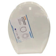 Trade Shop - Copriwater Sedile Coprivaso Wc Bagno In Plastica Lotos Slim Design Bianco 87635 -