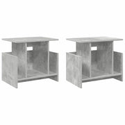 Supporto TV 2 pz | Armadietto TV | Mobile Porta TV Grigio cemento 50 x 35 x 45 cm