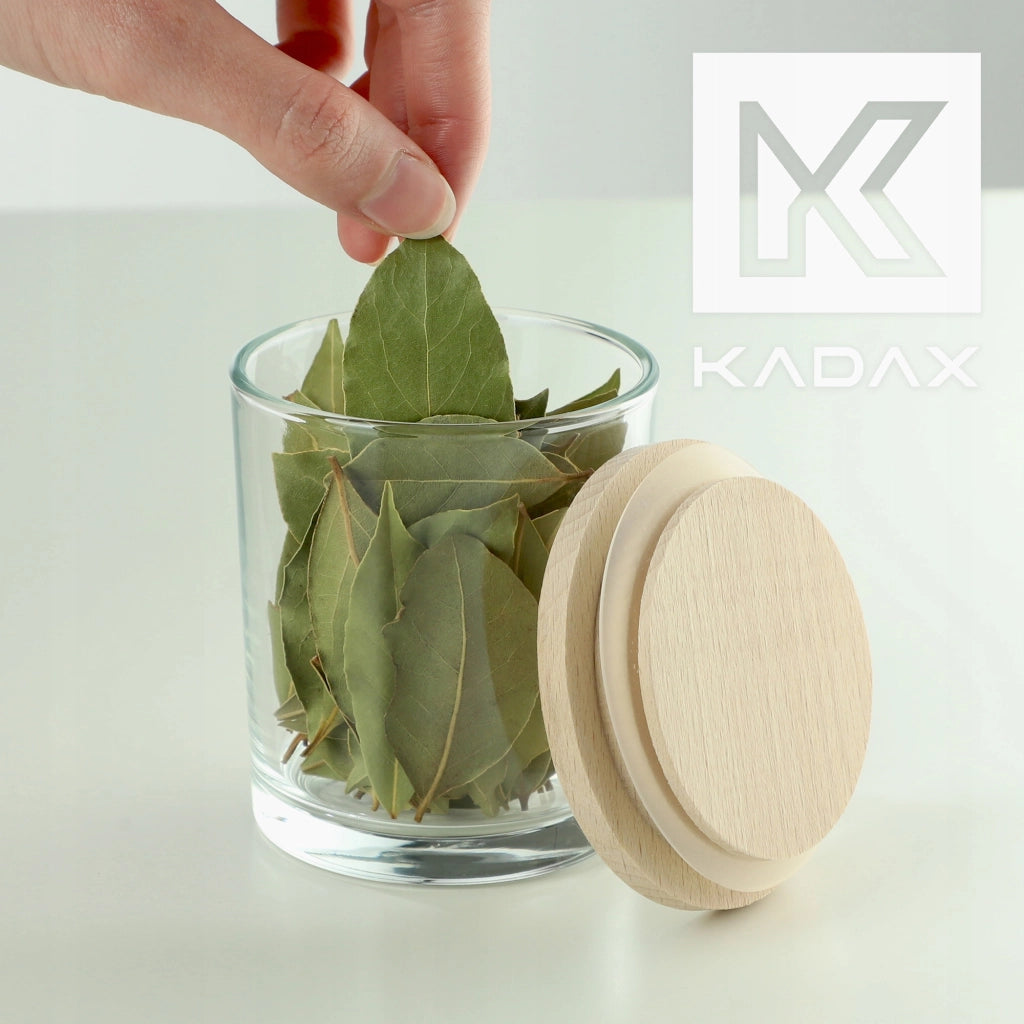 KADAX Contenitori per alimenti in vetro da 245 ml, organizer per spezie, confezione da 3 pezzi