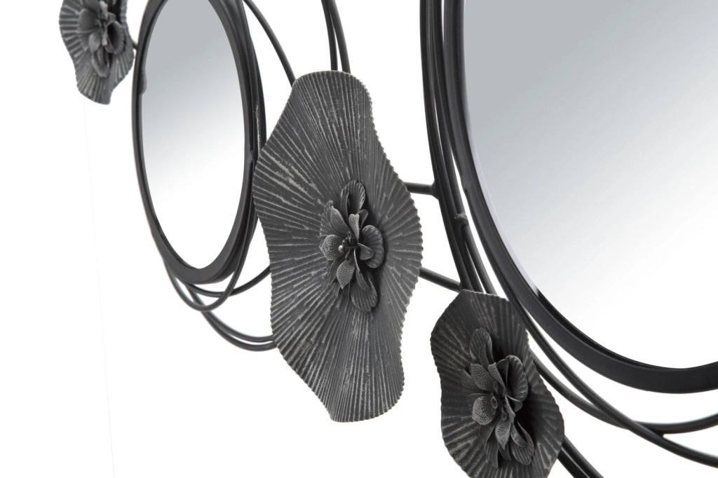 PANNELLO/SPECCHIO DARK ROUND CM 117X5,5X49