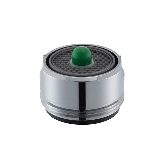 Aeratore maschio con pulsante che eroga da 5 l/min a 11 l/min