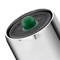 Aeratore femmina con pulsante che eroga da 5 l/min a 11 l/min