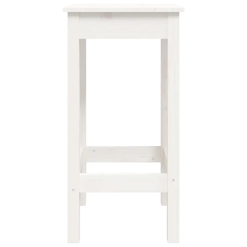 Set da Bar 3 pz Bianco in Legno Massello di Pino cod mxl 14913