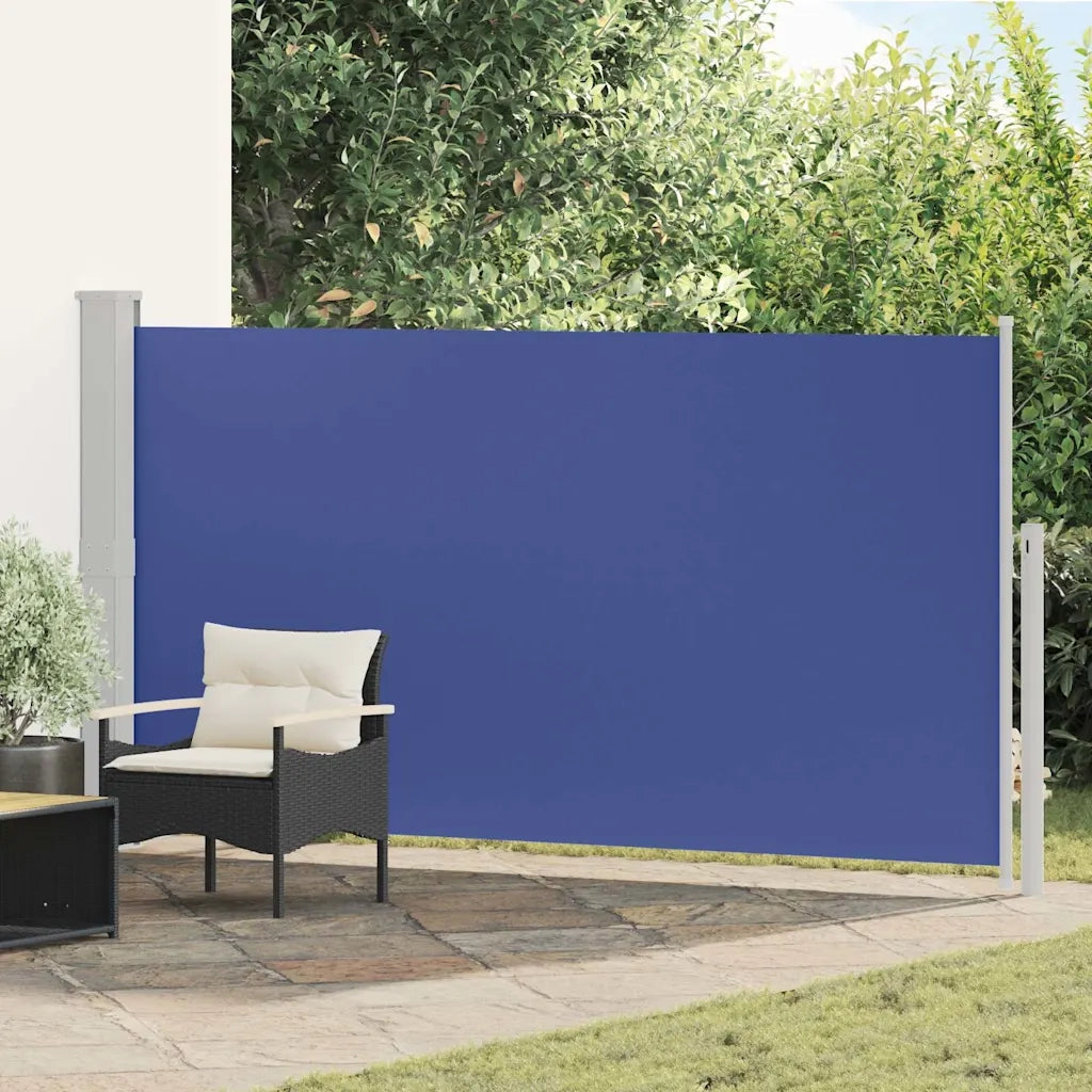 Tenda Laterale Retrattile per Patio 170x300 cm Blu 48366