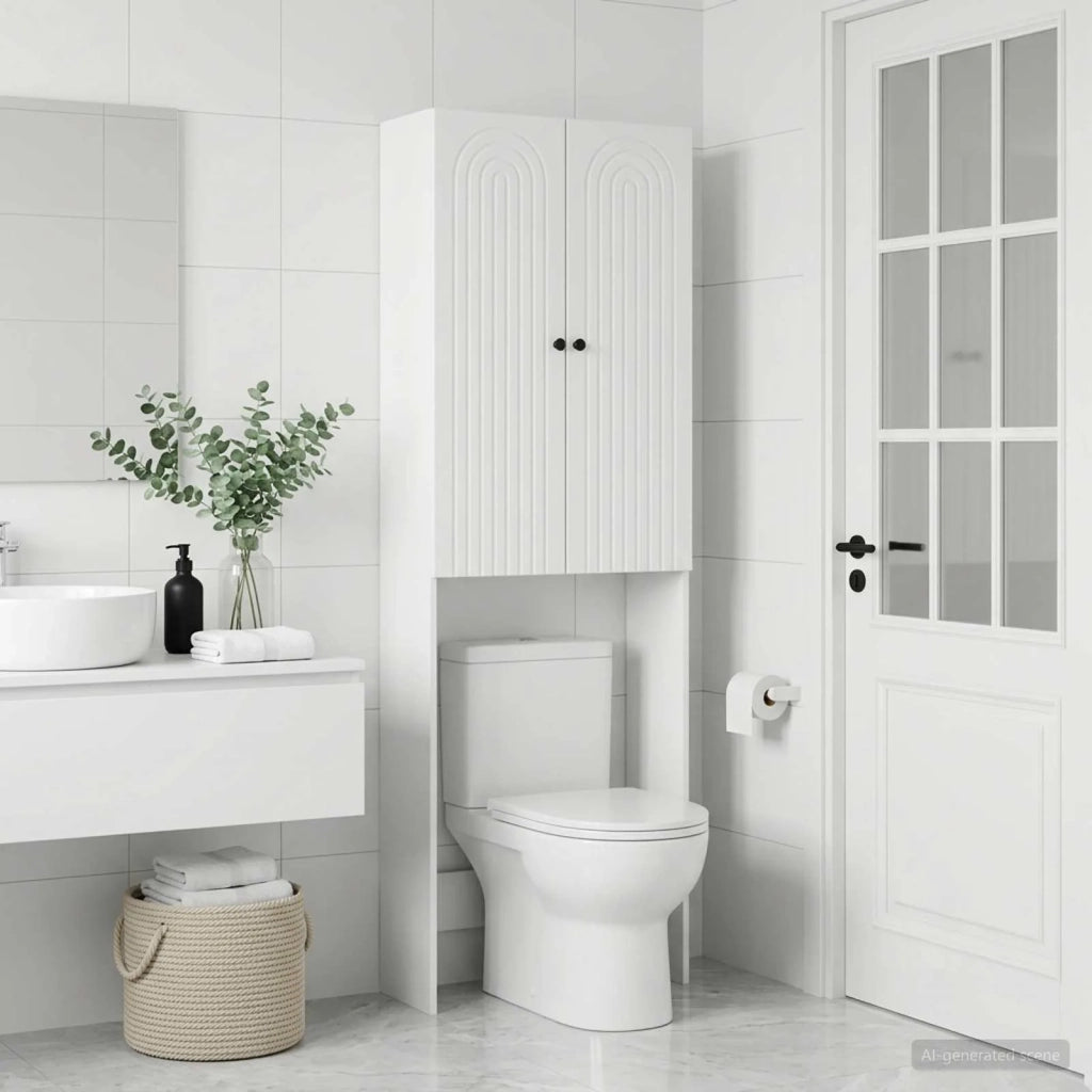 Mobile Bagno ALKMAAR Bianco 66 x 25,5 x 190 cm 896255