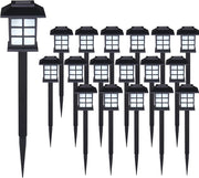 18x Luce LED da Giardino a LED Sensore Crepuscolare Illuminazione da Terra Sentiero Esterno
