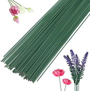 Fil di fiori - 50 pezzi - Filo di fiori - Adatto per fiori, fioriere e attività manuali - 30 cm - Verde