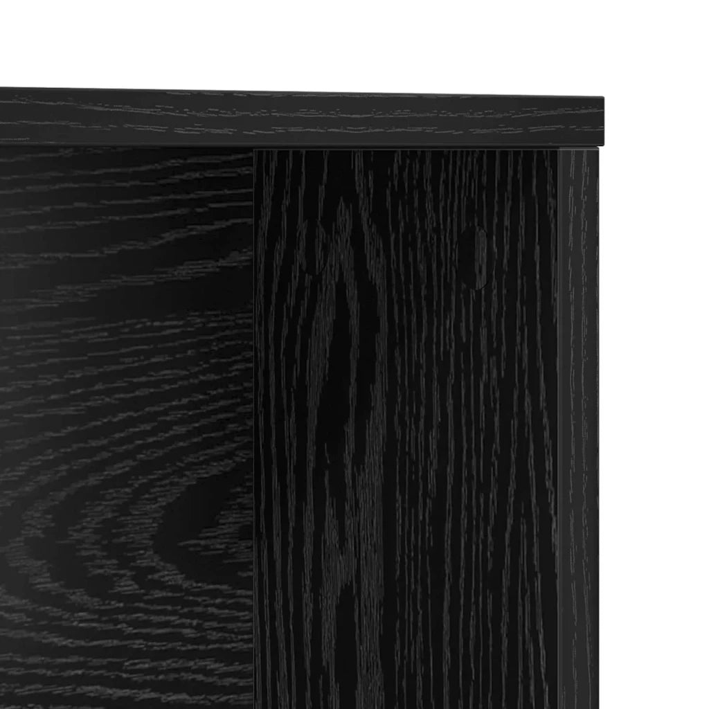 Scrivania Rovere Nero 91 x 50 x 149 cm Legno multistrato 869259