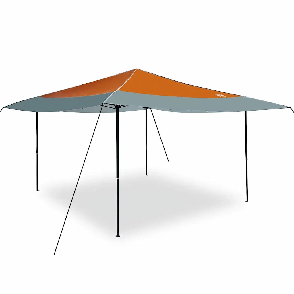 Tenda Gazebo Arancione 395 x 395 x 251 cm Tessuto 42007391