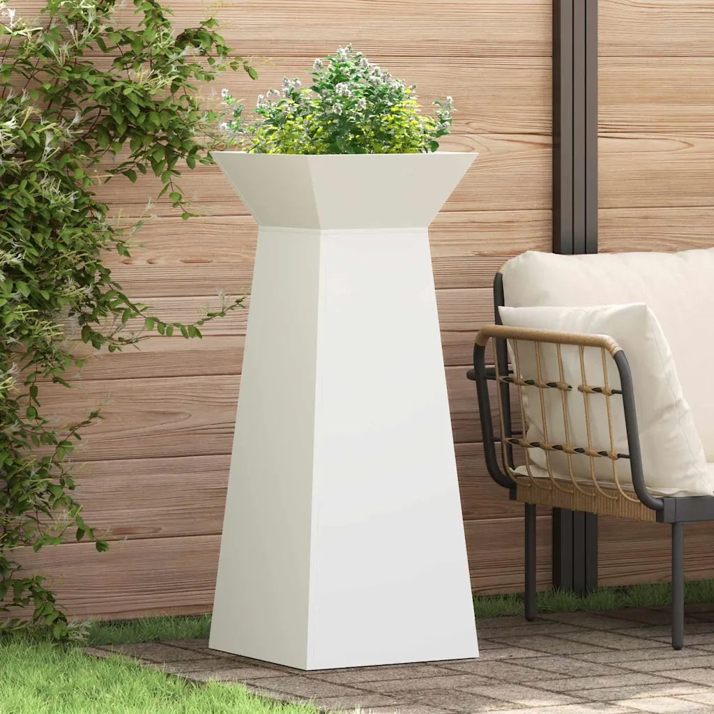 Vaso a Pilastro Bianco 40 x 40 x 100 cm 873854