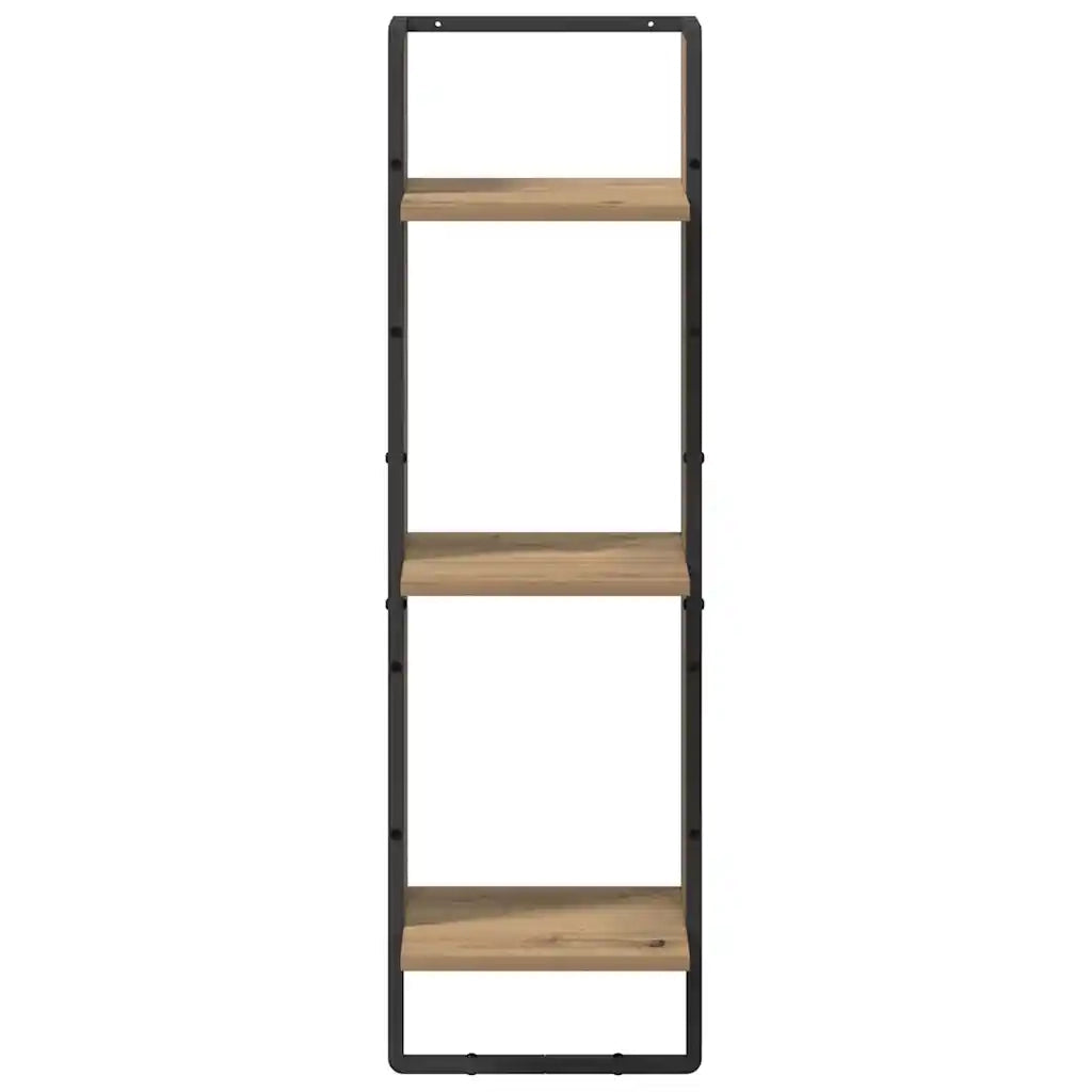 Scaffale da parete A parete Rovere artigianale 30 x 25 x 100 cm 882842