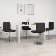 Sedie da Pranzo 4 pz Nere in Similpelle 334190